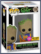 Groot with Cheese Puffs (Flocked) from I Am Groot - Pop! Vinyl Figures manufactured by Funko [Front]