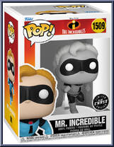Mr. Incredible (20th Anniversary) (Black & White) (Chase) from Incredibles - Pop! Vinyl Figures manufactured by Funko [Front]