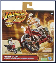Helena Shaw (with Motorcycle) from Indiana Jones - 2023 - Worlds of Adventure manufactured by Hasbro [Front]