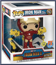 Iron Man (with Gantry) (Glows in the Dark)  (Deluxe) from Iron Man - Iron Man 2 Pop! manufactured by Funko [Front]