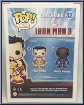 Tony Stark (Mark XLII) from Iron Man - Iron Man 3 Pop! manufactured by Funko [Back]