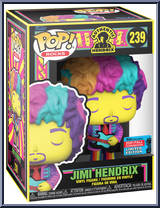 Jimi Hendrix (Black Light / Yellow Face) from Jimi Hendrix - Pop! Vinyl Figures manufactured by Funko [Front]