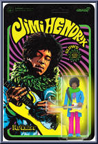 Jimi Hendrix (Are You Experienced) (Blacklight) from Jimi Hendrix - ReAction Figures manufactured by Super7 [Front]