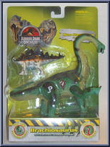 Brachiosaurus with Micro Stegosaurus Action Figure