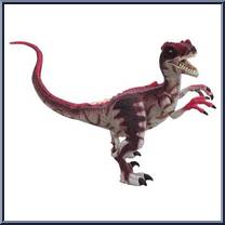 Alpha Velociraptor from Jurassic Park III - Electronic RE-AK A-TAK manufactured by Hasbro [Loose]