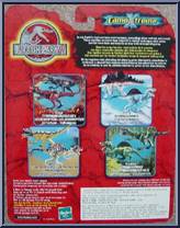 Lava T-Rex & Velociraptor from Jurassic Park III - CamoXtreme 2-packs manufactured by Hasbro [Back]