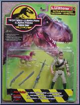 Peter Ludlow from Jurassic Park - Lost World - Humans - Series 1 manufactured by Kenner [Multi-Lingual Card]