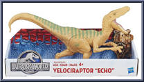 Velociraptor "Echo" from Jurassic World - Classic manufactured by Hasbro [Front]
