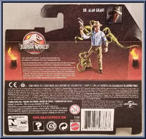 Dr. Alan Grant from Jurassic World - Legacy Collection - Humans manufactured by Mattel [Back]