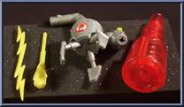 Flash vs. Slobot from Justice League - Cyber Trakkers manufactured by Mattel [Loose]