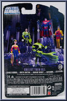 Lex Luthor from Justice League Unlimited - DC Super Heroes - Purple Cards manufactured by Mattel [Back]