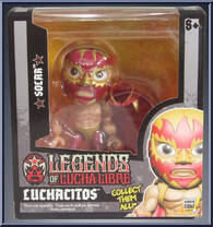 Solar (Gold Costume) from Legends of Lucha Libre - Mini manufactured by Boss Fight Studio [Front]