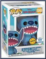 Stitch (with Record Player) (Open Mouth) (Chase) from Lilo & Stitch - Pop! Vinyl Figures manufactured by Funko [Front]