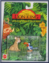 Young Nala / Zazu from Lion King - Collectible Figures manufactured by Mattel [Front]