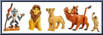 5 Piece Collectibe Figure Set from Lion King - Basic Series manufactured by Just Play [Loose]