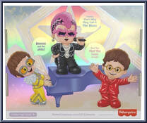Elton John from Little People Collector - Basic Series manufactured by Fisher-Price [Back]