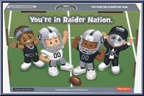 Las Vegas Raiders from Little People Collector - NFL manufactured by Fisher-Price [Back]