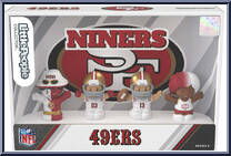 San Francisco 49ers (Alternate Jersey) from Little People Collector - NFL manufactured by Fisher-Price [Front]