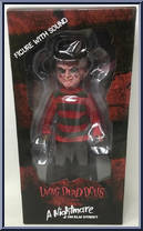 Freddy Krueger (with Sound) from Living Dead Dolls - Nightmare on Elm Street manufactured by Mezco [Front]