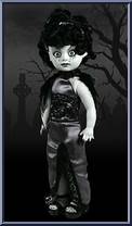 Jezebel (B&W) from Living Dead Dolls - Series  5 - Variants manufactured by Mezco [Loose]