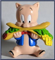 Porky Pig from Looney Tunes - Figurines manufactured by Tyco [Loose]