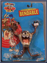 Tasmanian Devil from Looney Tunes - Bendables manufactured by Tyco [Front]