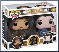 Aragorn & Arwen from Lord of the Rings - Pop! Sets manufactured by Funko [Front]