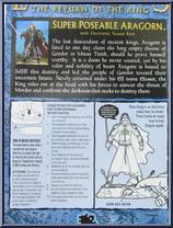 Aragorn (Super Poseable, Electronic Base) (Pelennor Fields) from Lord of the Rings - Trilogy - Return of the King - Series 4 manufactured by Toy Biz [Back]