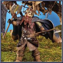 Gimli (Axe Throwing Action) from Lord of the Rings - Trilogy - Fellowship of the Ring - Series 2 manufactured by Toy Biz [Loose]