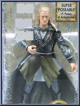 Legolas (Super Poseable, Dagger Throwing) from Lord of the Rings - Trilogy - Return of the King - Series 1 manufactured by Toy Biz [Front]