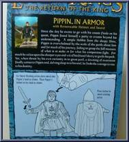 Pippin in Armor (Removable Helmet & Sword) from Lord of the Rings - Trilogy - Return of the King - Series 1 manufactured by Toy Biz [Back]