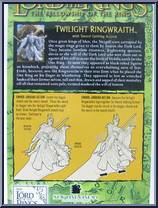 Twilight Ringwraith (Sword Jabbing Action) from Lord of the Rings - Trilogy - Fellowship of the Ring - Series 1 manufactured by Toy Biz [Back]