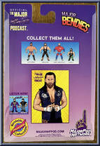 Brian Myers from Major Wrestling Figure Podcast - Major Bendies - Series 1 manufactured by Unknown [Back]