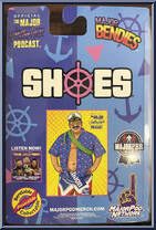 Captain Shoes (Blue Shirt) from Major Wrestling Figure Podcast - Major Bendies - Exclusives manufactured by Unknown [Back]