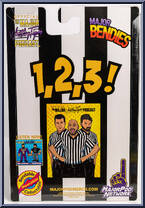 Referee John from Major Wrestling Figure Podcast - Major Bendies - Exclusives manufactured by Unknown [Back]