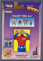 Smart Mark Sterling from Major Wrestling Figure Podcast - Major Bendies - Series 1 manufactured by Unknown [Back]