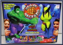 Raging Hulk vs Slashing Wolverine from Marvel - Heavy Hitters manufactured by Toy Biz [Front]