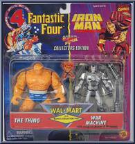 Thing & War Machine from Marvel - Wal-Mart 2-Packs manufactured by Toy Biz [Front]