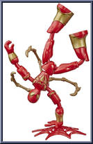 Iron Spider from Marvel - Bend and Flex - Basic Series manufactured by Hasbro [Loose]