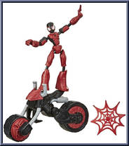 Spider-Man (Flex Rider) from Marvel - Bend and Flex - Flex Riders manufactured by Hasbro [Loose]