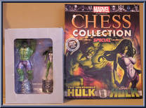 Incredible Hulk / She-Hulk from Marvel Chess Collection - Special manufactured by Eaglemoss [Front]