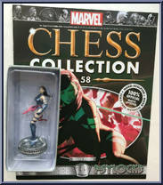 Psylocke from Marvel Chess Collection - Basic Series manufactured by Eaglemoss [Front]