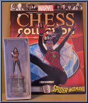 Spider-Woman from Marvel Chess Collection - Basic Series manufactured by Eaglemoss [Front]