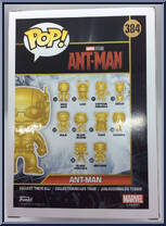 Ant-Man (Gold Chrome) from Marvel - Marvel Stud10s Pop! manufactured by Funko [Back]