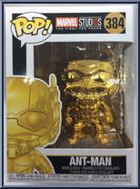 Ant-Man (Gold Chrome) from Marvel - Marvel Stud10s Pop! manufactured by Funko [Front]