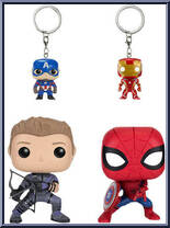 Captain America / Iron Man / Hawkeye / Spider-Man from Marvel - Pop! Sets manufactured by Funko [Loose]