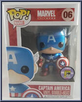 Captain America (Metallic / Masked) from Marvel - Marvel Universe Pop! manufactured by Funko [Front]