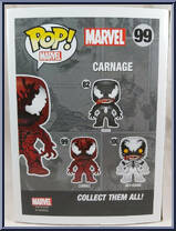 Carnage from Marvel - Marvel Universe Pop! manufactured by Funko [Back]