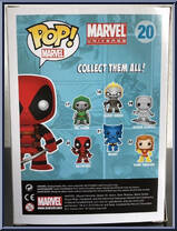 Deadpool (Inverse) from Marvel - Marvel Universe Pop! manufactured by Funko [Back]