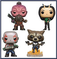 Drax / Rocket / Taserface / Mantis from Marvel - Pop! Sets manufactured by Funko [Loose]